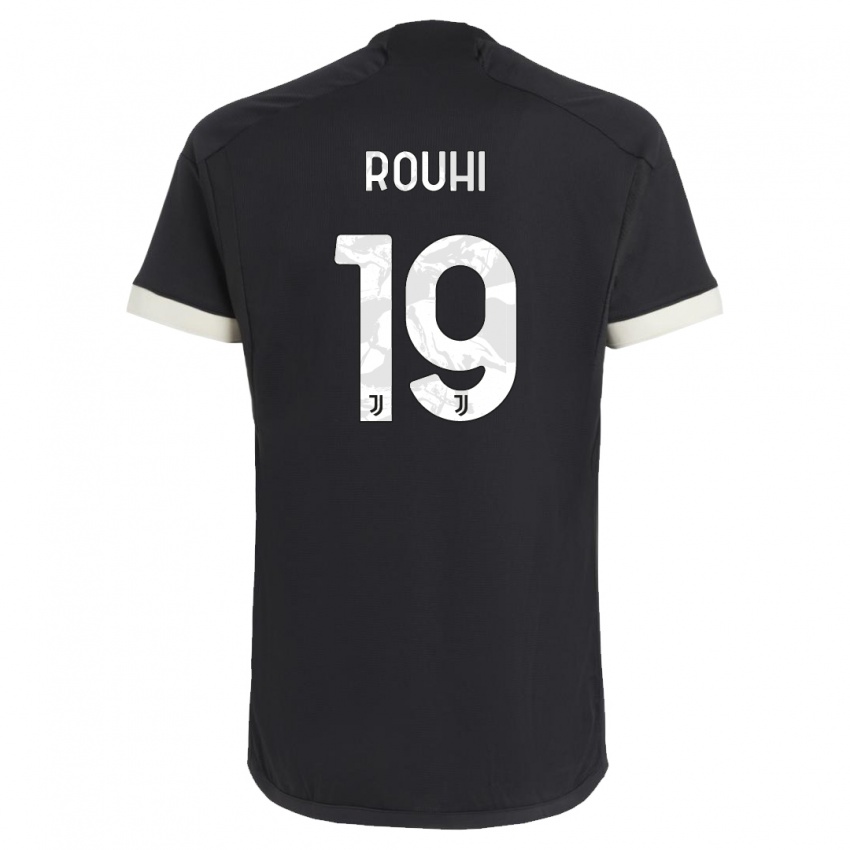 Herren Jonas Rouhi #19 Schwarz Ausweichtrikot Trikot 2023/24 T-Shirt Österreich