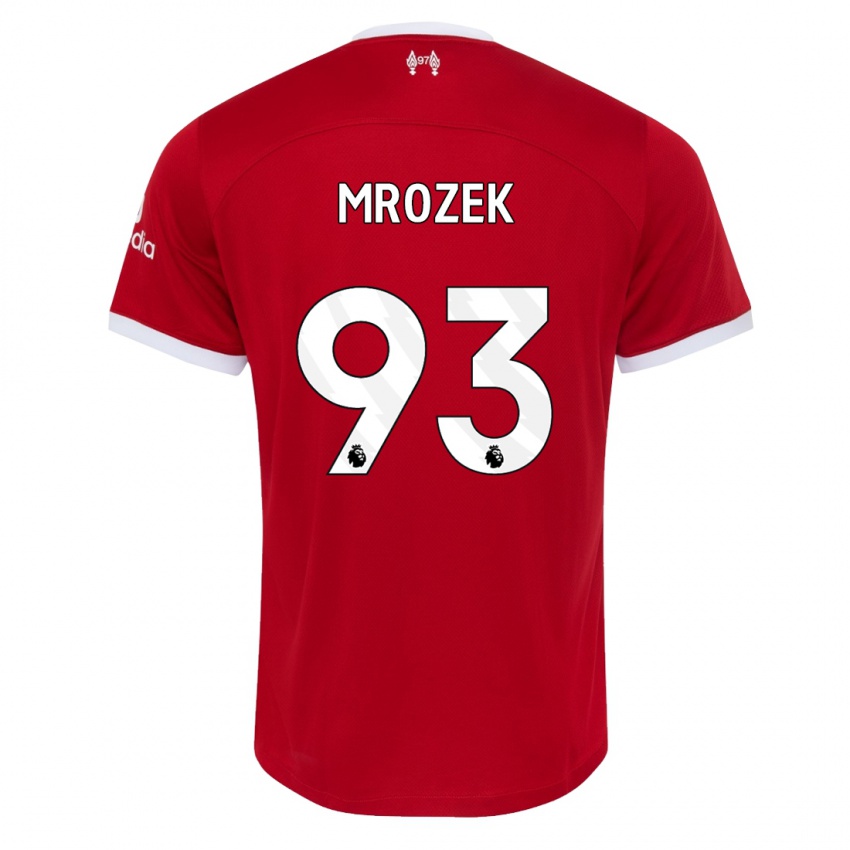Damen Fabian Mrozek #93 Rot Heimtrikot Trikot 2023/24 T-Shirt Österreich