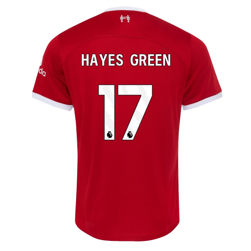 Damen Charlie Hayes-Green #17 Rot Heimtrikot Trikot 2023/24 T-Shirt Österreich