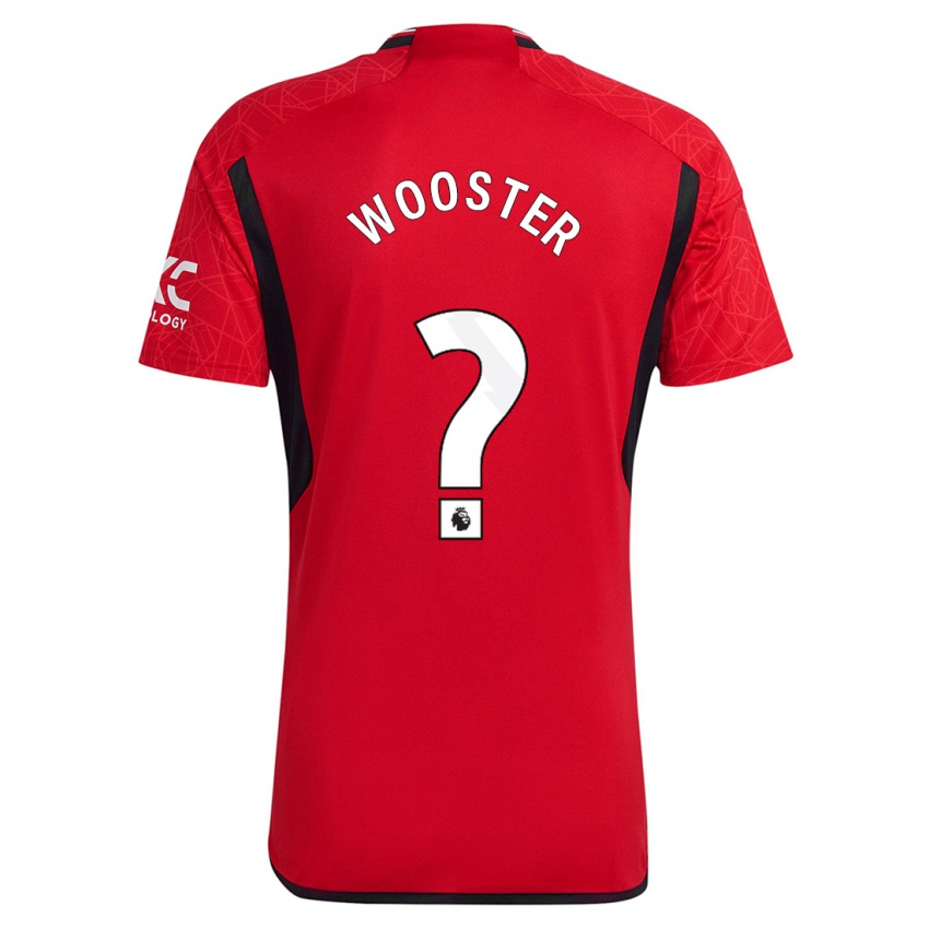 Damen Tom Wooster #0 Rot Heimtrikot Trikot 2023/24 T-Shirt Österreich