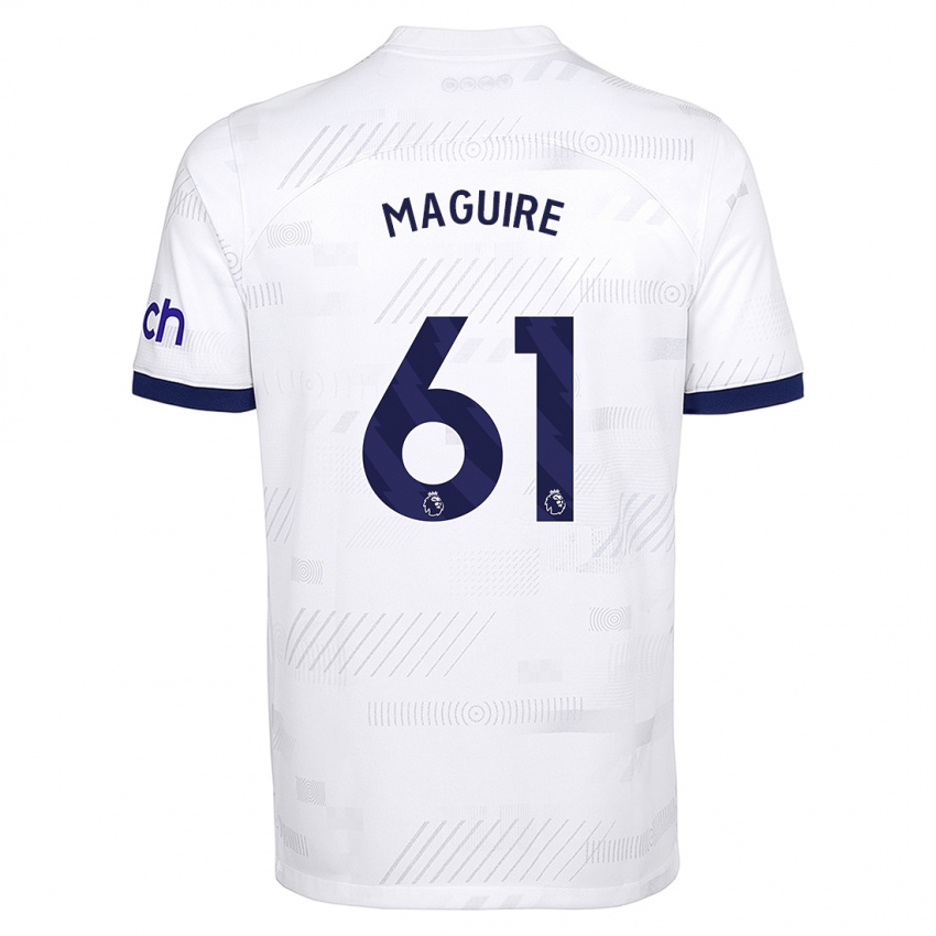 Damen Aaron Maguire #61 Weiß Heimtrikot Trikot 2023/24 T-Shirt Österreich