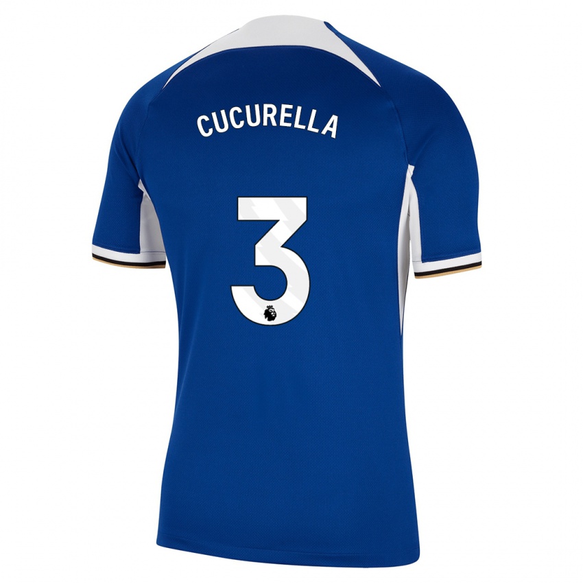 Damen Marc Cucurella #3 Blau Heimtrikot Trikot 2023/24 T-Shirt Österreich