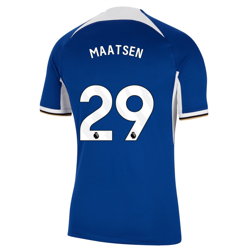 Damen Ian Maatsen #29 Blau Heimtrikot Trikot 2023/24 T-Shirt Österreich