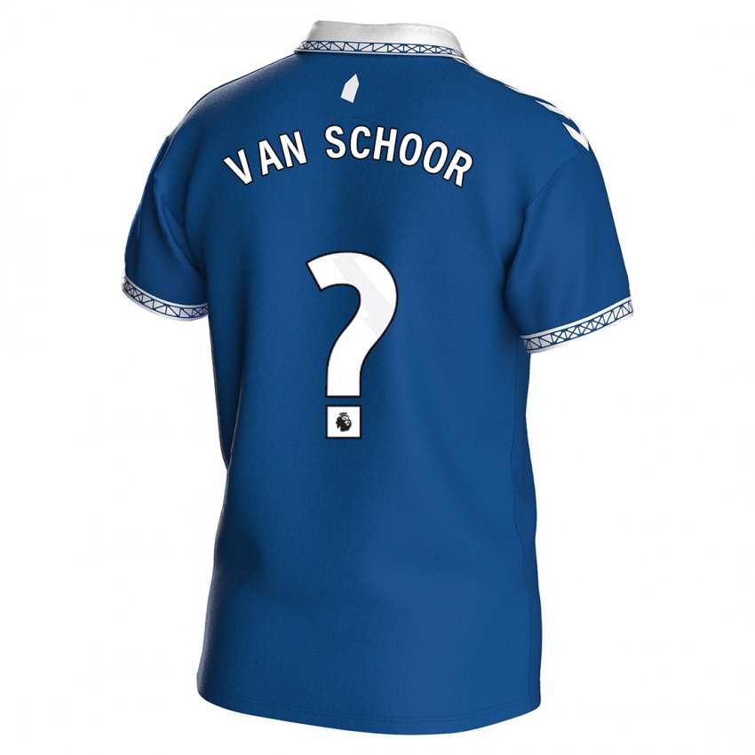 Damen Joshua Van Schoor #0 Königsblau Heimtrikot Trikot 2023/24 T-Shirt Österreich