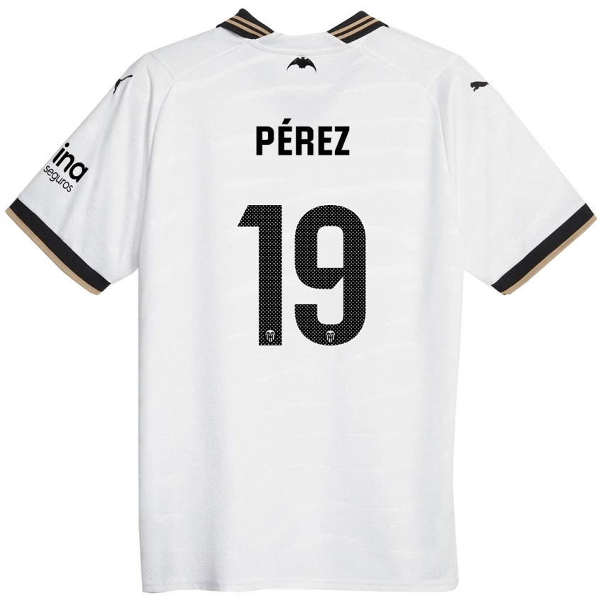 Damen Joselu Pérez #19 Weiß Heimtrikot Trikot 2023/24 T-Shirt Österreich