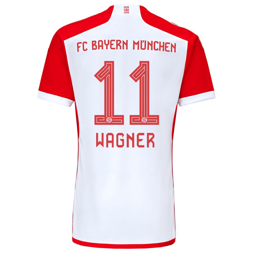 Damen Ricardo Wagner #11 Rot-Weiss Heimtrikot Trikot 2023/24 T-Shirt Österreich
