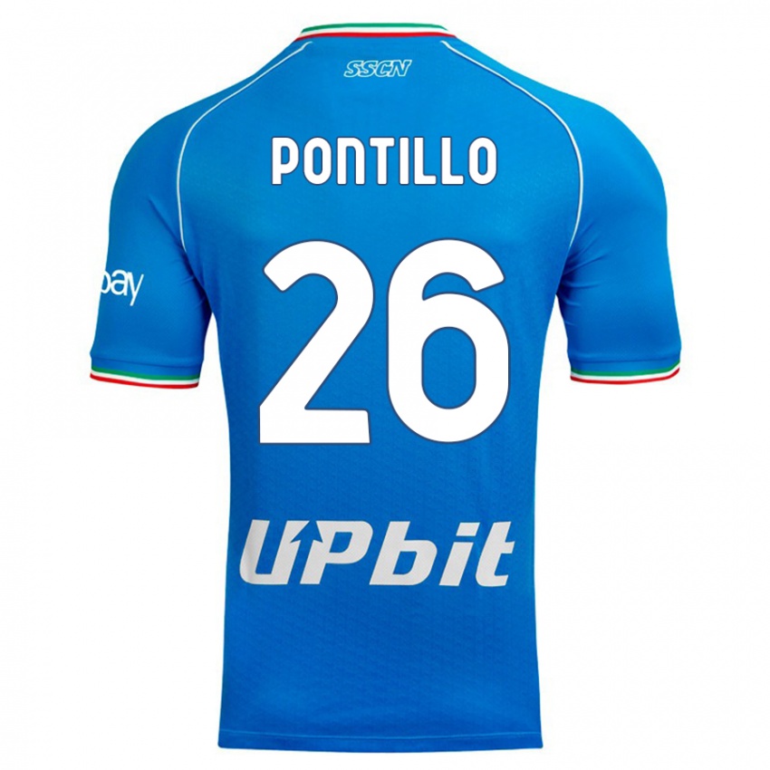 Damen Pasquale Pontillo #26 Himmelblau Heimtrikot Trikot 2023/24 T-Shirt Österreich