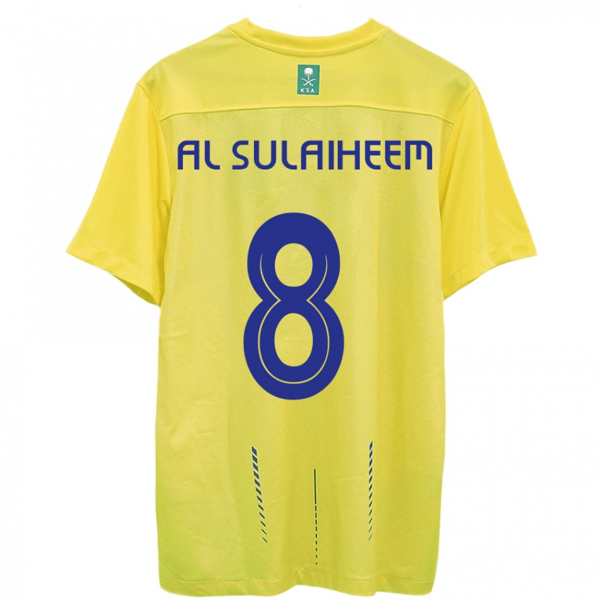 Damen Abdulmajeed Al-Sulaiheem #8 Gelb Heimtrikot Trikot 2023/24 T-Shirt Österreich