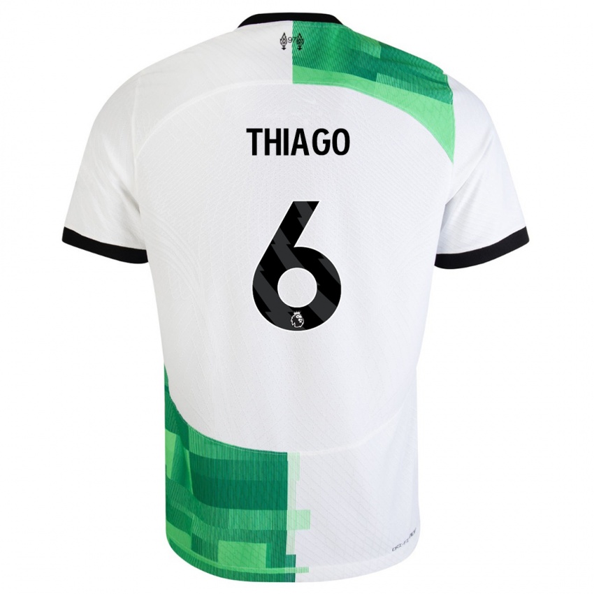 Damen Thiago #6 Weiß Grün Auswärtstrikot Trikot 2023/24 T-Shirt Österreich
