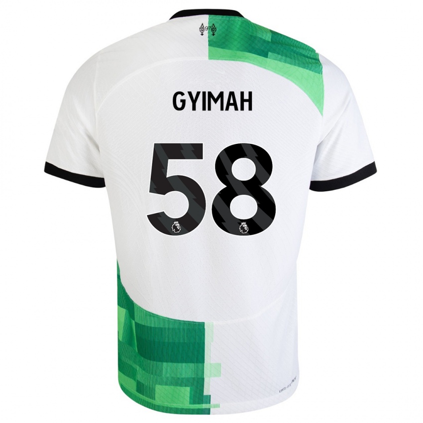 Damen Francis Gyimah #58 Weiß Grün Auswärtstrikot Trikot 2023/24 T-Shirt Österreich