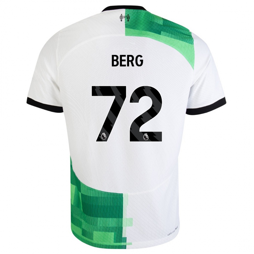 Damen Sepp Van Den Berg #72 Weiß Grün Auswärtstrikot Trikot 2023/24 T-Shirt Österreich