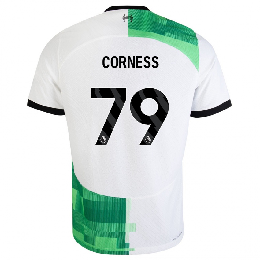 Damen Dominic Corness #79 Weiß Grün Auswärtstrikot Trikot 2023/24 T-Shirt Österreich