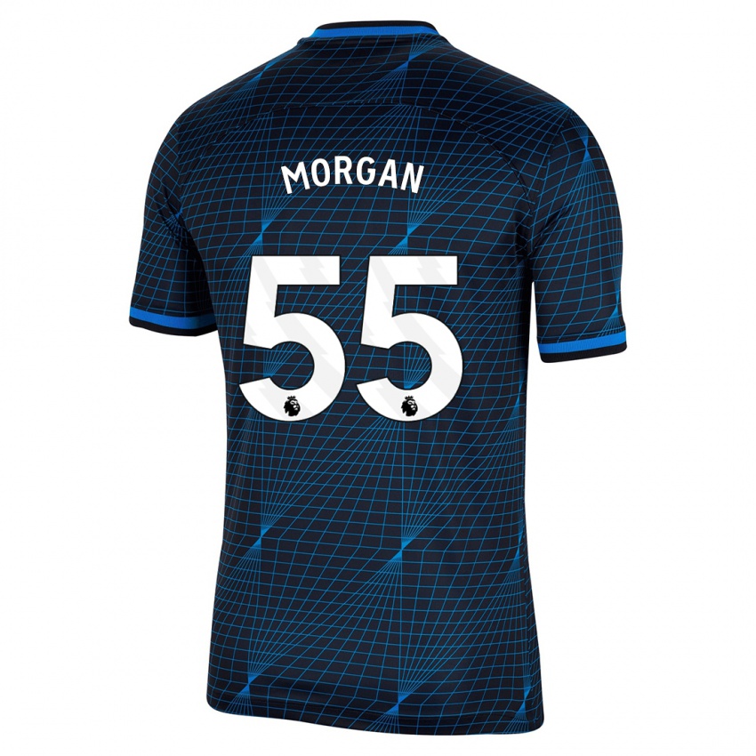 Damen Jimmy-Jay Morgan #55 Dunkelblau Auswärtstrikot Trikot 2023/24 T-Shirt Österreich