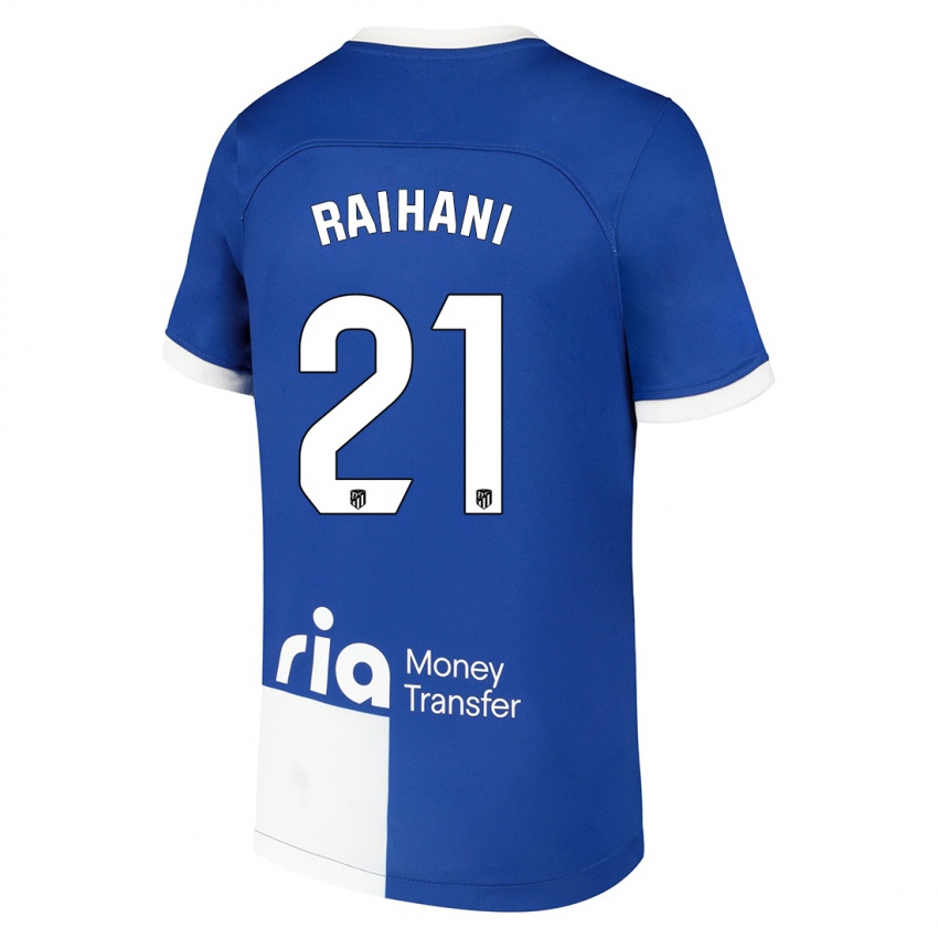 Damen Abde Raihani #21 Blau Weiss Auswärtstrikot Trikot 2023/24 T-Shirt Österreich