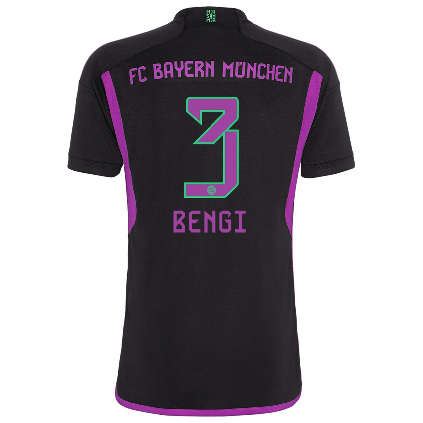 Damen Kaan Bengi #3 Schwarz Auswärtstrikot Trikot 2023/24 T-Shirt Österreich