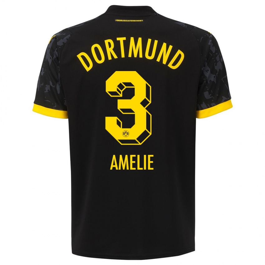 Damen Berger Amelie #3 Schwarz Auswärtstrikot Trikot 2023/24 T-Shirt Österreich