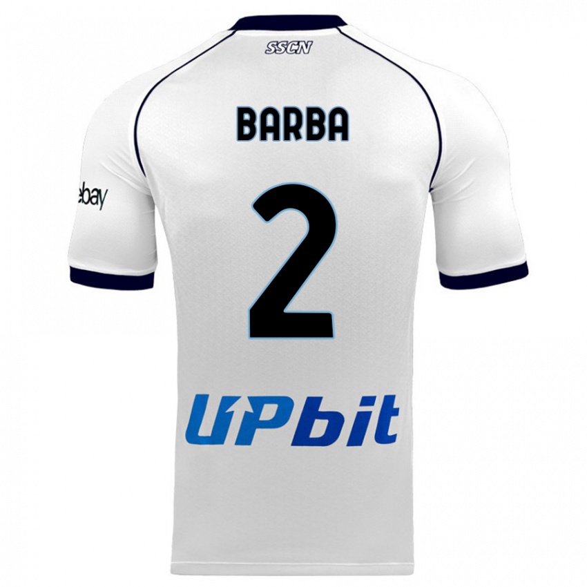 Damen Benedetto Barba #2 Weiß Auswärtstrikot Trikot 2023/24 T-Shirt Österreich