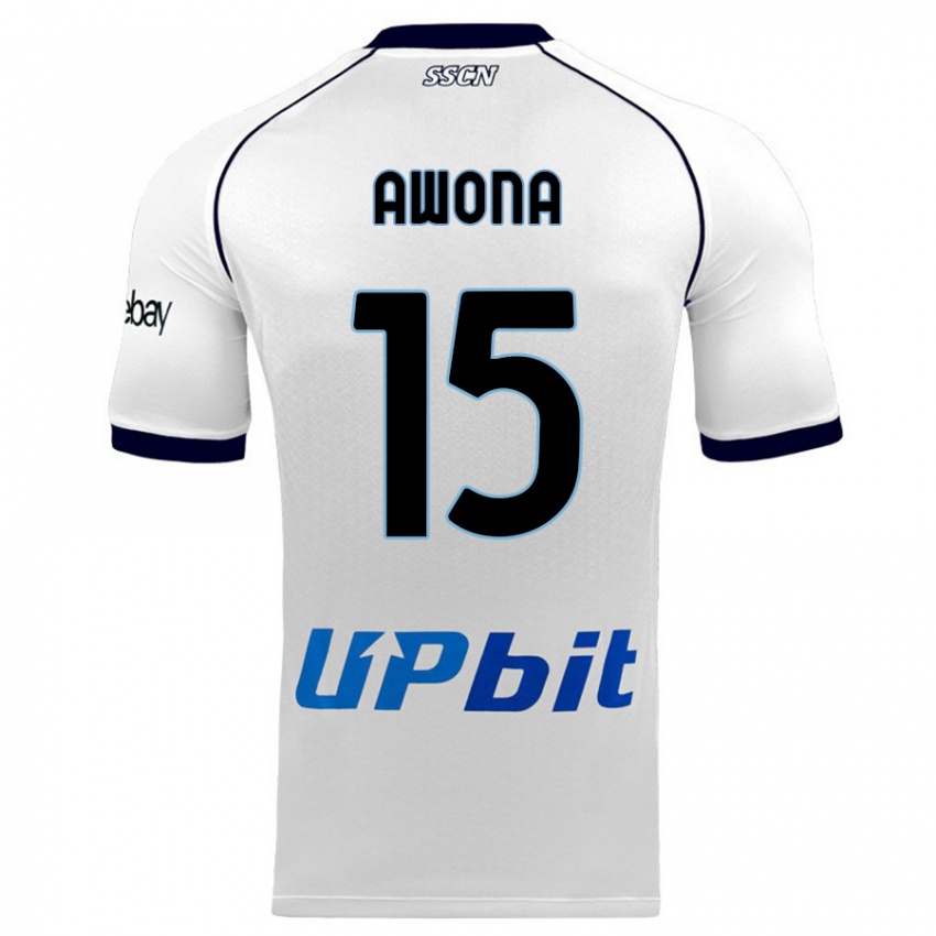 Damen Aurelle Awona #15 Weiß Auswärtstrikot Trikot 2023/24 T-Shirt Österreich