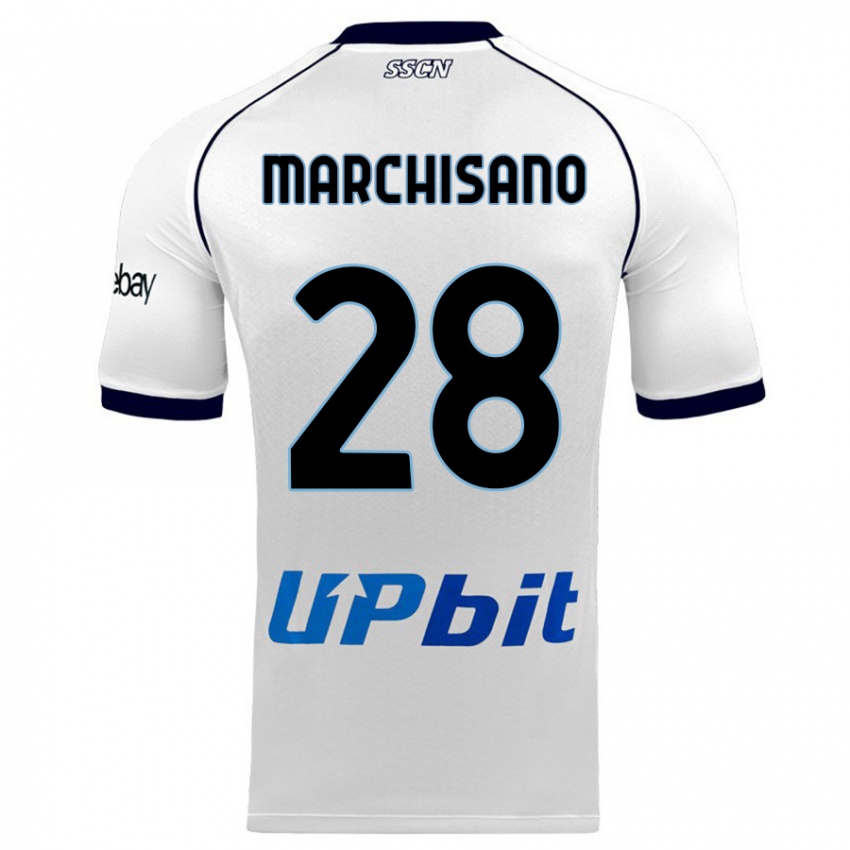 Damen Matteo Marchisano #28 Weiß Auswärtstrikot Trikot 2023/24 T-Shirt Österreich