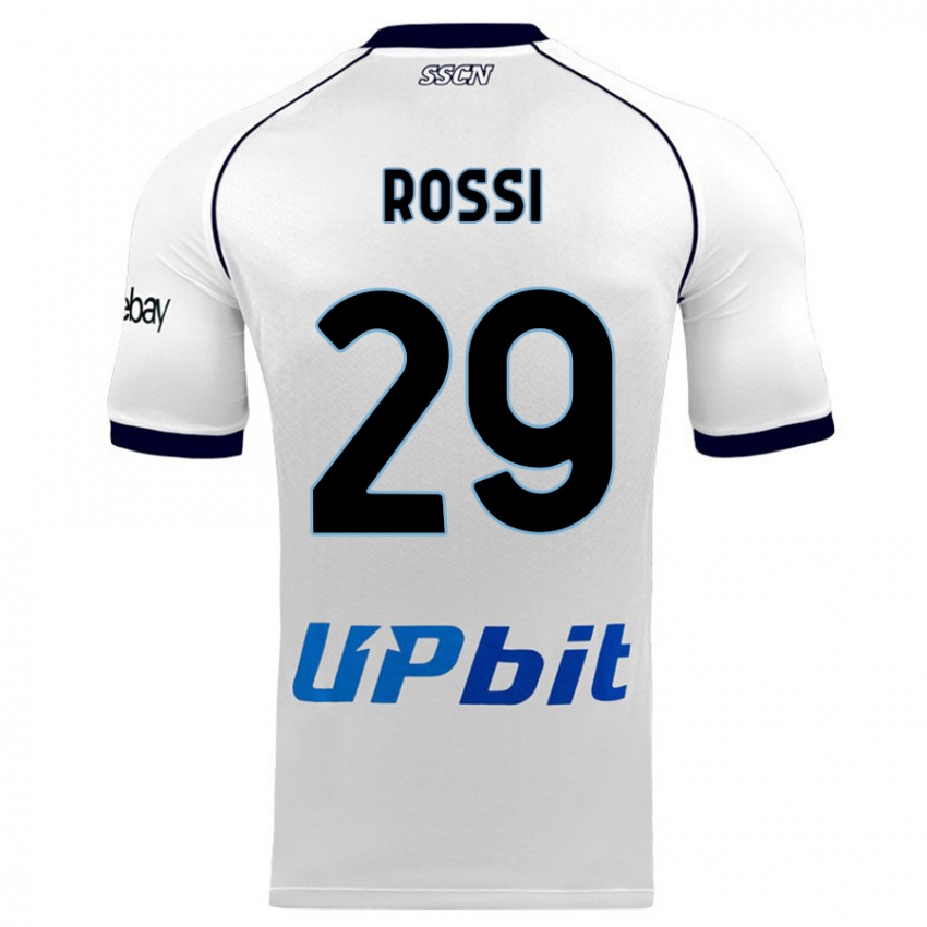 Damen Francesco Rossi #29 Weiß Auswärtstrikot Trikot 2023/24 T-Shirt Österreich