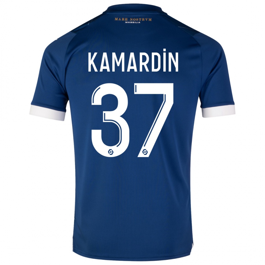 Damen Aaron Kamardin #37 Dunkelblau Auswärtstrikot Trikot 2023/24 T-Shirt Österreich