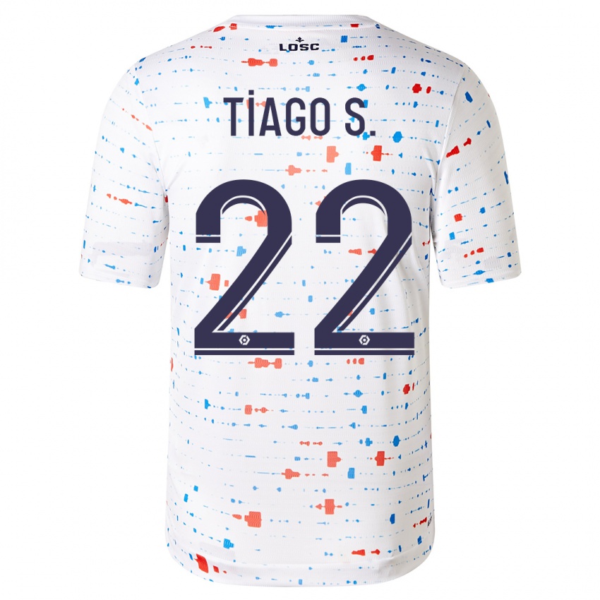 Damen Tiago Santos #22 Weiß Auswärtstrikot Trikot 2023/24 T-Shirt Österreich