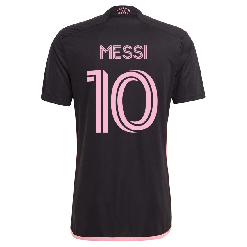 Damen Lionel Messi #10 Schwarz Auswärtstrikot Trikot 2023/24 T-Shirt Österreich