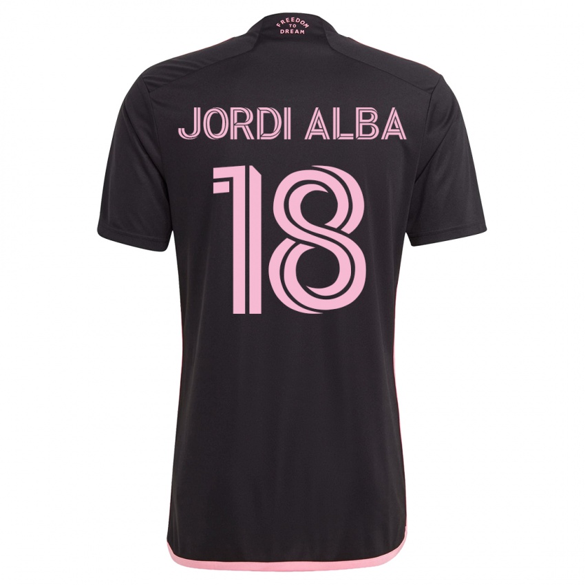 Damen Jordi Alba #18 Schwarz Auswärtstrikot Trikot 2023/24 T-Shirt Österreich