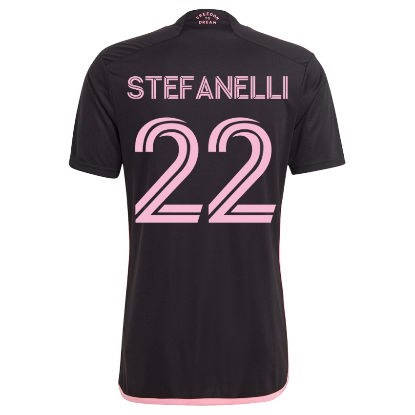 Damen Nicolás Stefanelli #22 Schwarz Auswärtstrikot Trikot 2023/24 T-Shirt Österreich