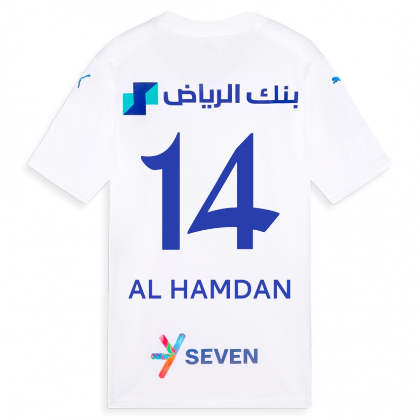 Damen Abdullah Al-Hamdan #14 Weiß Auswärtstrikot Trikot 2023/24 T-Shirt Österreich