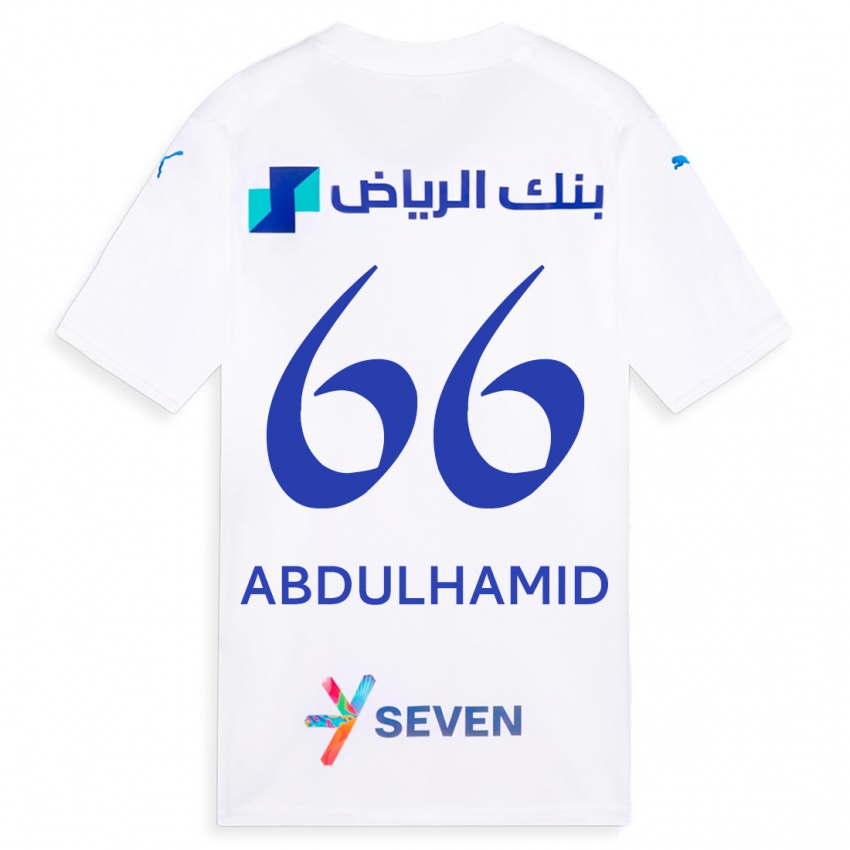 Damen Saud Abdulhamid #66 Weiß Auswärtstrikot Trikot 2023/24 T-Shirt Österreich