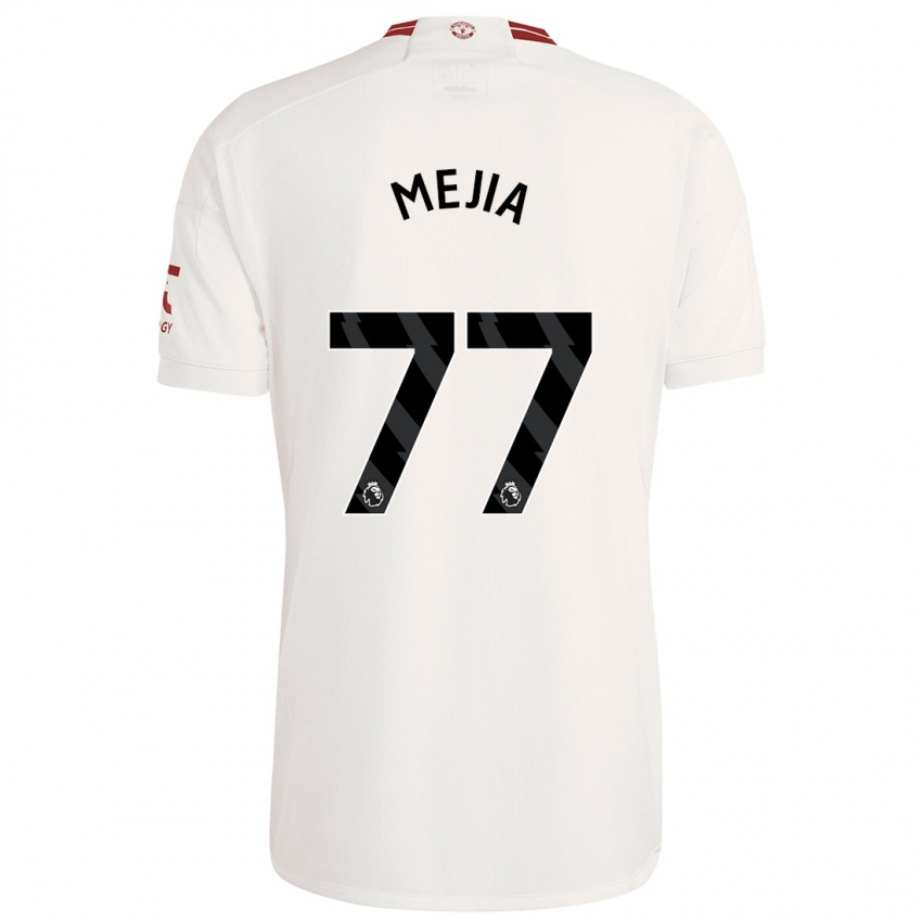 Damen Mateo Mejia #77 Weiß Ausweichtrikot Trikot 2023/24 T-Shirt Österreich