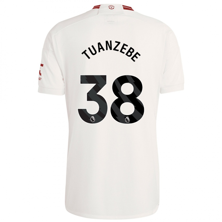 Damen Axel Tuanzebe #38 Weiß Ausweichtrikot Trikot 2023/24 T-Shirt Österreich