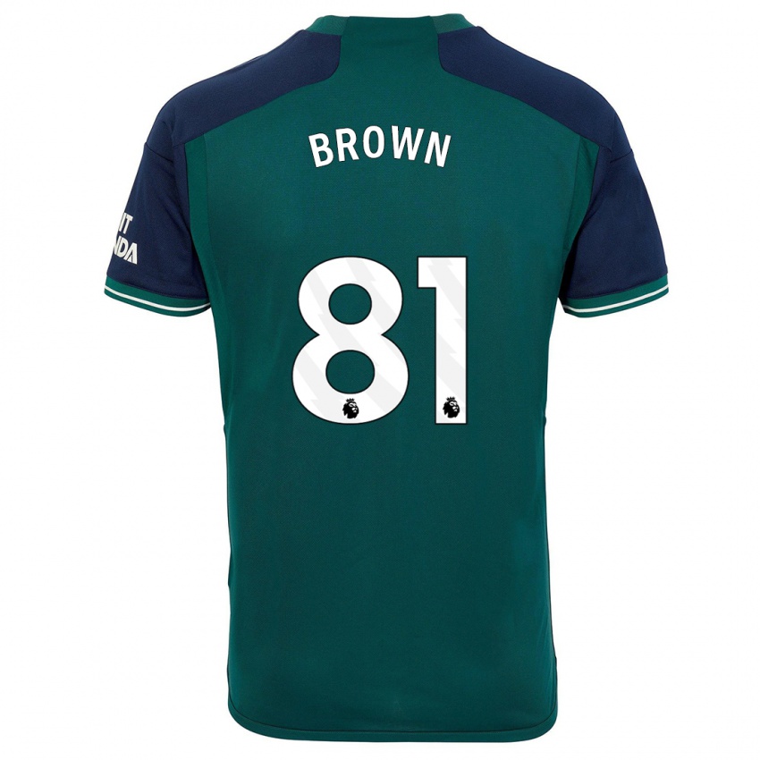 Damen Luis Brown #81 Grün Ausweichtrikot Trikot 2023/24 T-Shirt Österreich