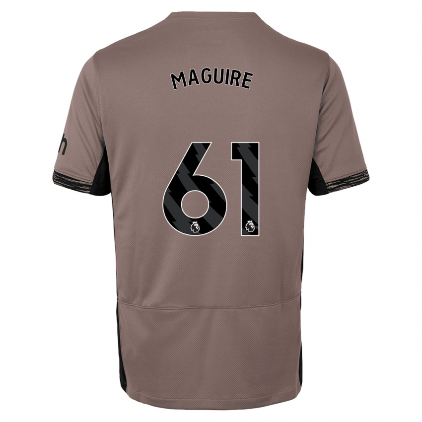Damen Aaron Maguire #61 Dunkelbeige Ausweichtrikot Trikot 2023/24 T-Shirt Österreich