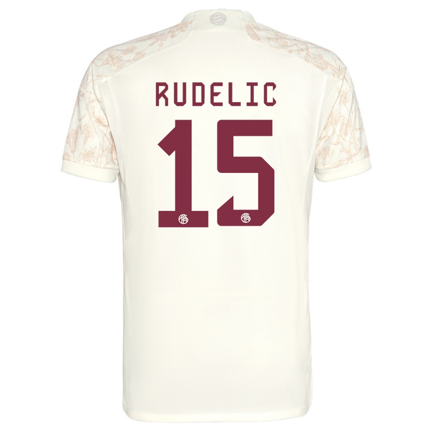 Damen Ivana Rudelic #15 Cremefarben Ausweichtrikot Trikot 2023/24 T-Shirt Österreich