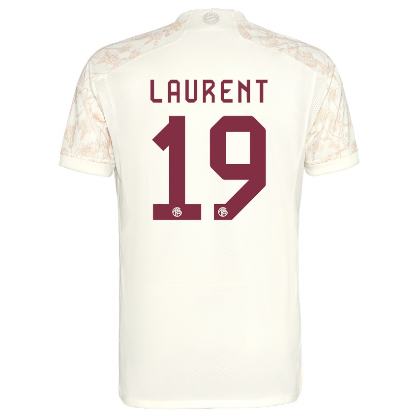 Damen Emelyne Laurent #19 Cremefarben Ausweichtrikot Trikot 2023/24 T-Shirt Österreich