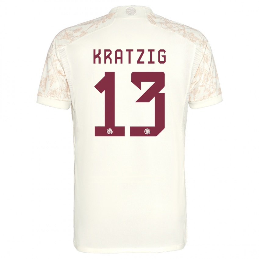 Damen Frans Kratzig #13 Cremefarben Ausweichtrikot Trikot 2023/24 T-Shirt Österreich