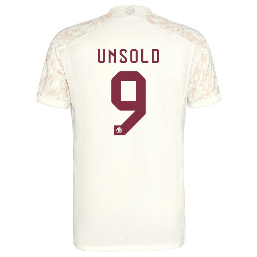 Damen Samuel Unsold #9 Cremefarben Ausweichtrikot Trikot 2023/24 T-Shirt Österreich