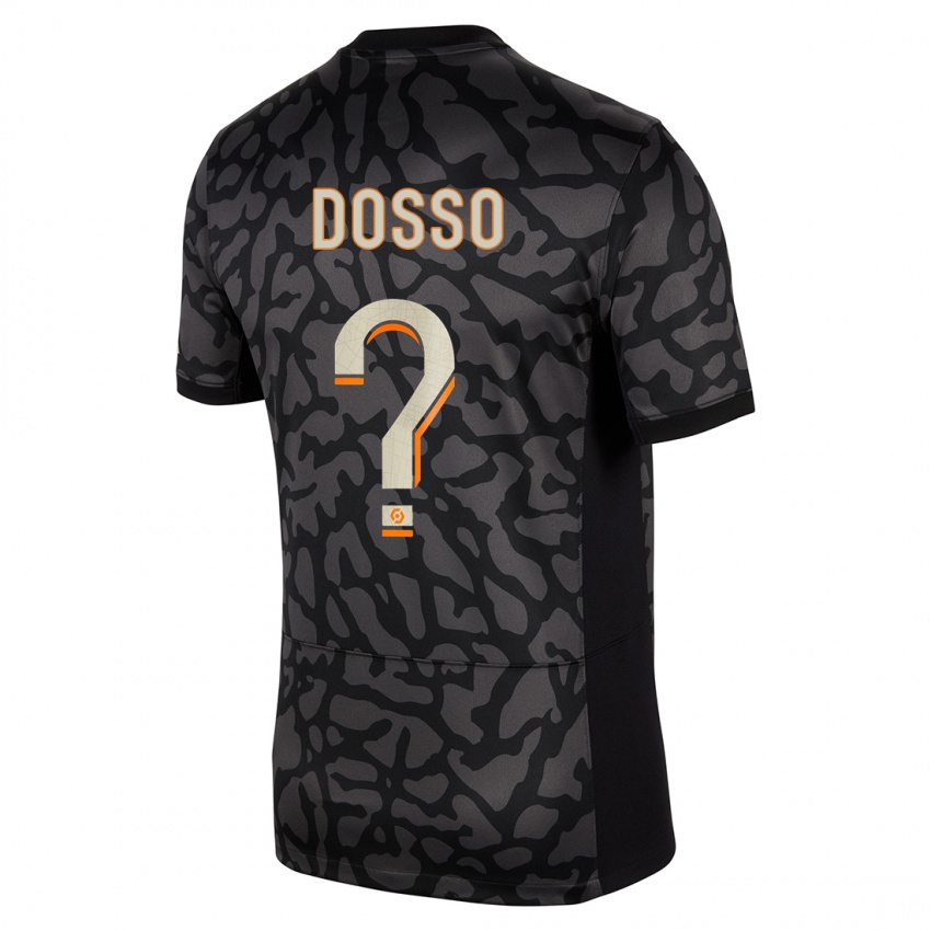 Damen Aboubaka Dosso #0 Schwarz Ausweichtrikot Trikot 2023/24 T-Shirt Österreich
