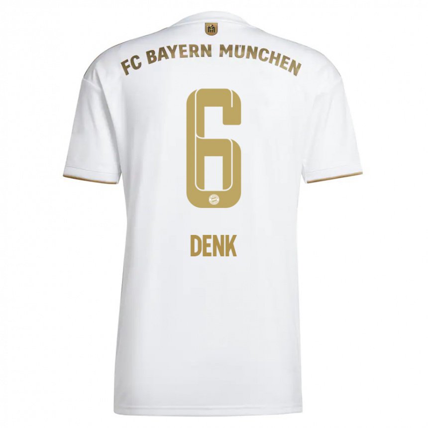 Herren Luca Denk #6 Weißes Gold Auswärtstrikot Trikot 2022/23 T-shirt Österreich