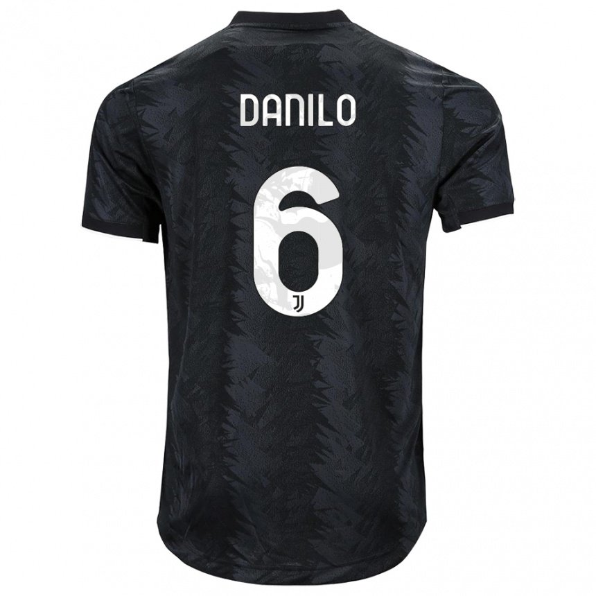 Herren Danilo #6 Dunkles Schwarz Auswärtstrikot Trikot 2022/23 T-shirt Österreich