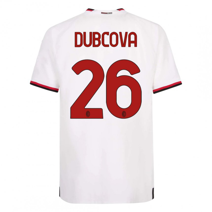 Herren Michaela Dubcova #26 Weiß Rot Auswärtstrikot Trikot 2022/23 T-shirt Österreich