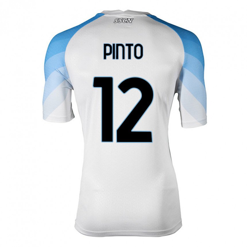 Herren Ciro Pinto #12 Weiß Himmelblau Auswärtstrikot Trikot 2022/23 T-shirt Österreich