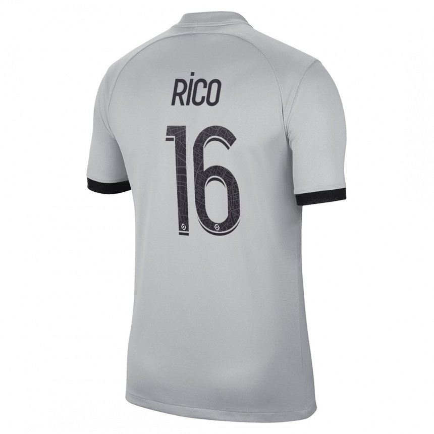 Herren Sergio Rico #16 Grau Auswärtstrikot Trikot 2022/23 T-shirt Österreich