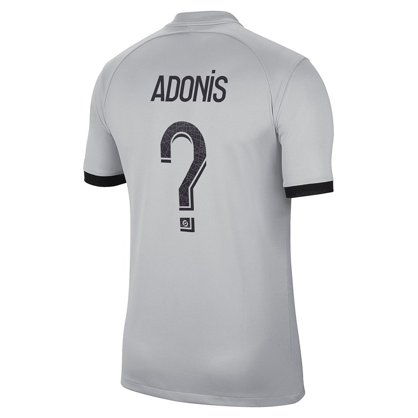 Herren Erwan Adonis #0 Grau Auswärtstrikot Trikot 2022/23 T-shirt Österreich