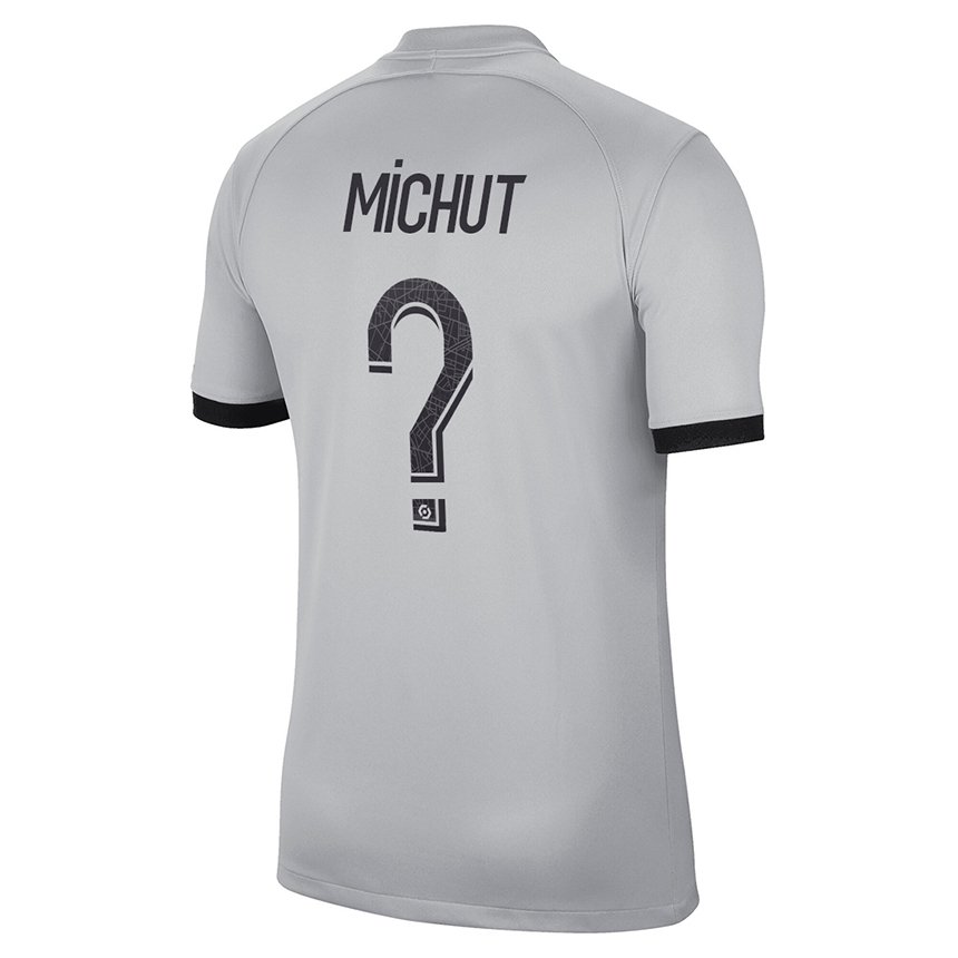Herren Etienne Michut #0 Grau Auswärtstrikot Trikot 2022/23 T-shirt Österreich