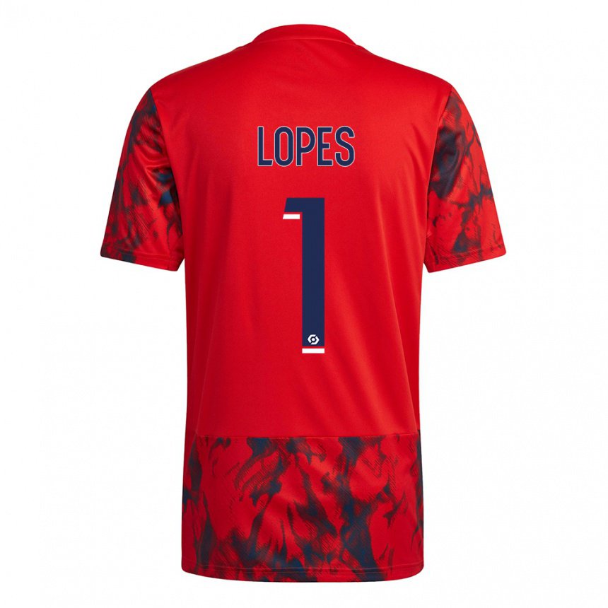 Herren Anthony Lopes #1 Roter Raum Auswärtstrikot Trikot 2022/23 T-shirt Österreich