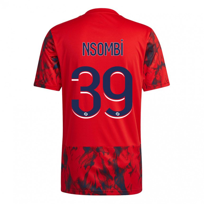 Herren Gael Nsombi #39 Roter Raum Auswärtstrikot Trikot 2022/23 T-shirt Österreich