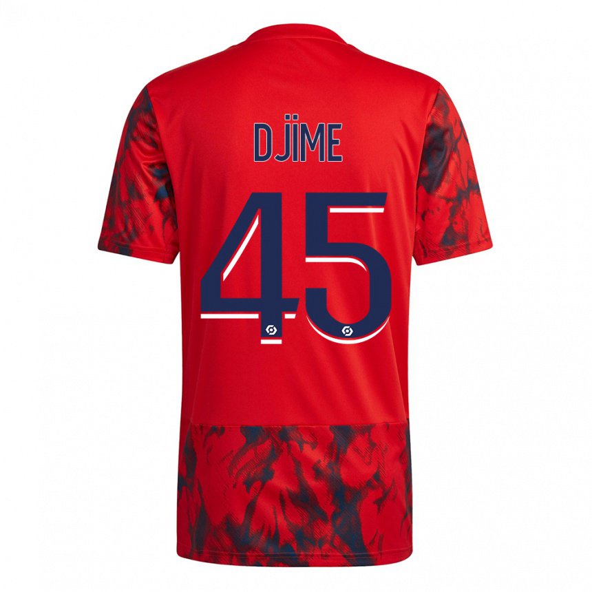 Herren Ahmed Djime #45 Roter Raum Auswärtstrikot Trikot 2022/23 T-shirt Österreich